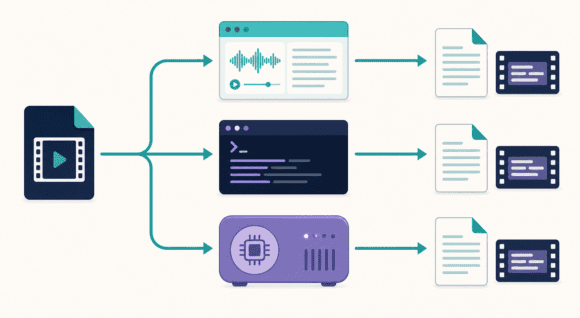 Drei lokale Wege von einer Audio- oder Videodatei zum Transkript mit Buzz, OpenAI Whisper und whisper.cpp
